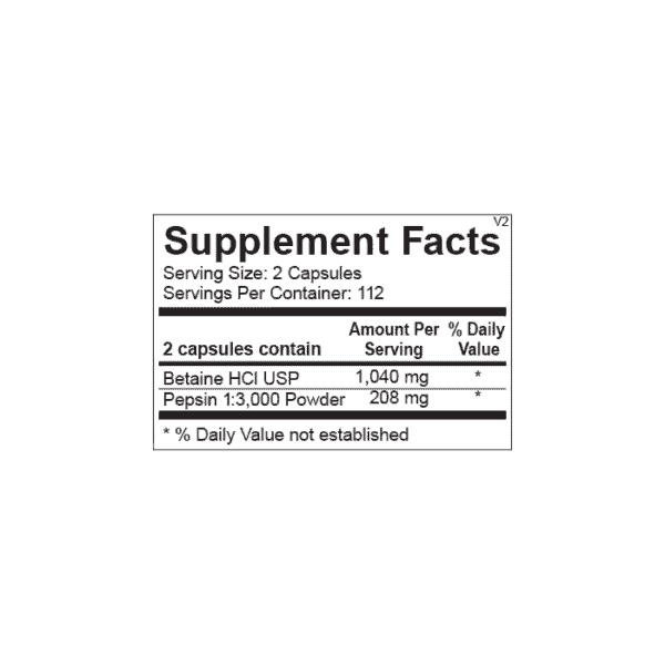 Stomach Enzymes_kanodiaMD, image of supplement product facts.